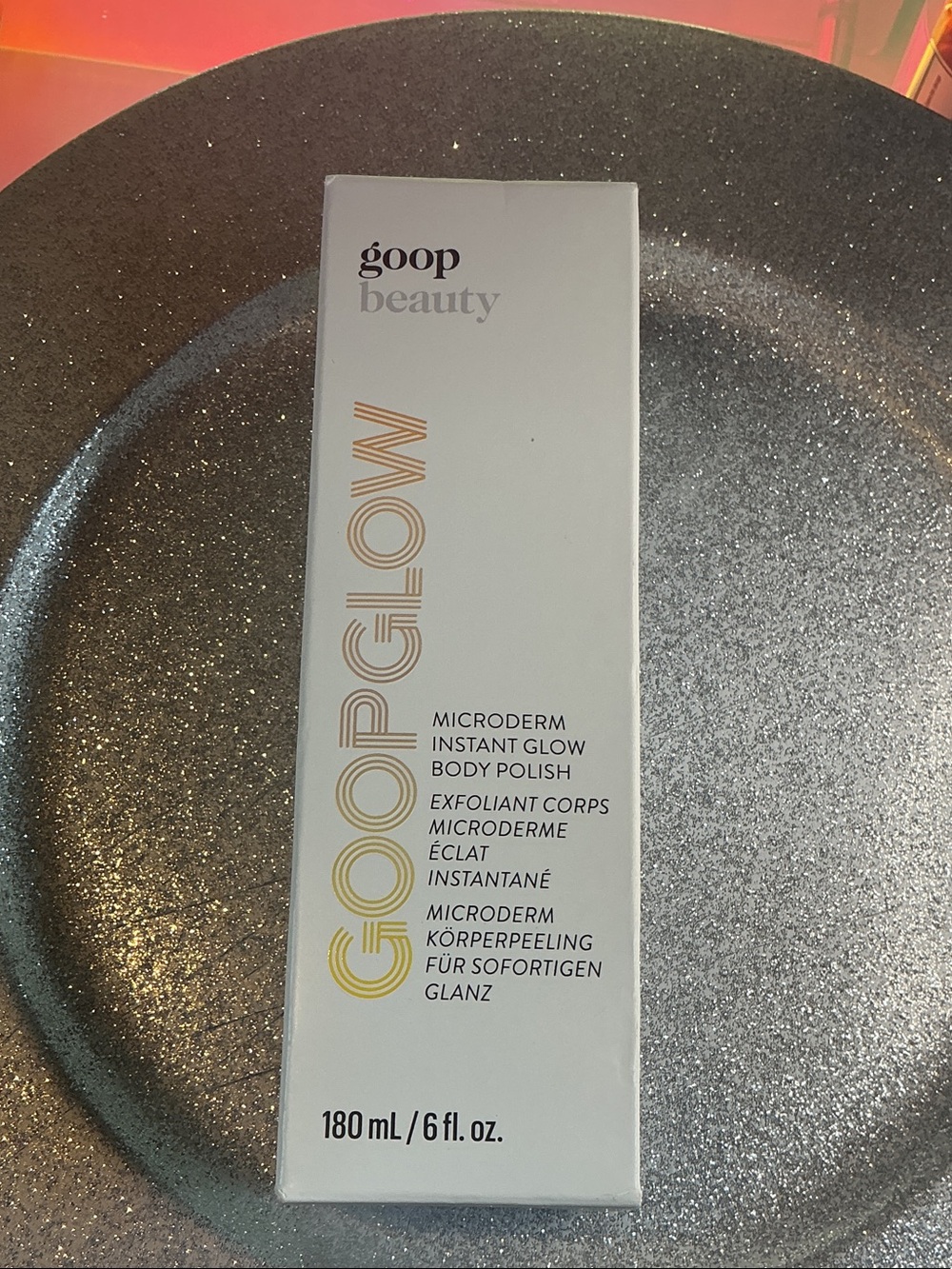 goop beauty GOOPGLOW Microderm Instant Glow Body Polish — White & Gold